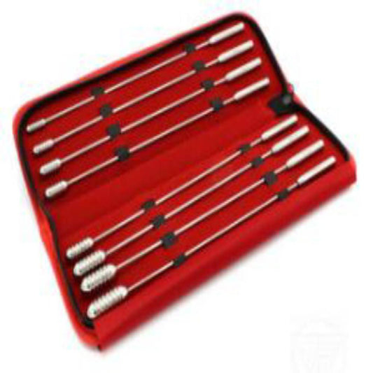 BDSTyle Screw Up Male Urethral Sounding Set 8 Pieces - Urethral Sounds