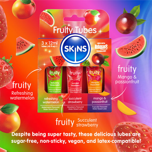 Creative Conceptions Skins Fruity Tubes Water Based Lubes - Water Based Lubes