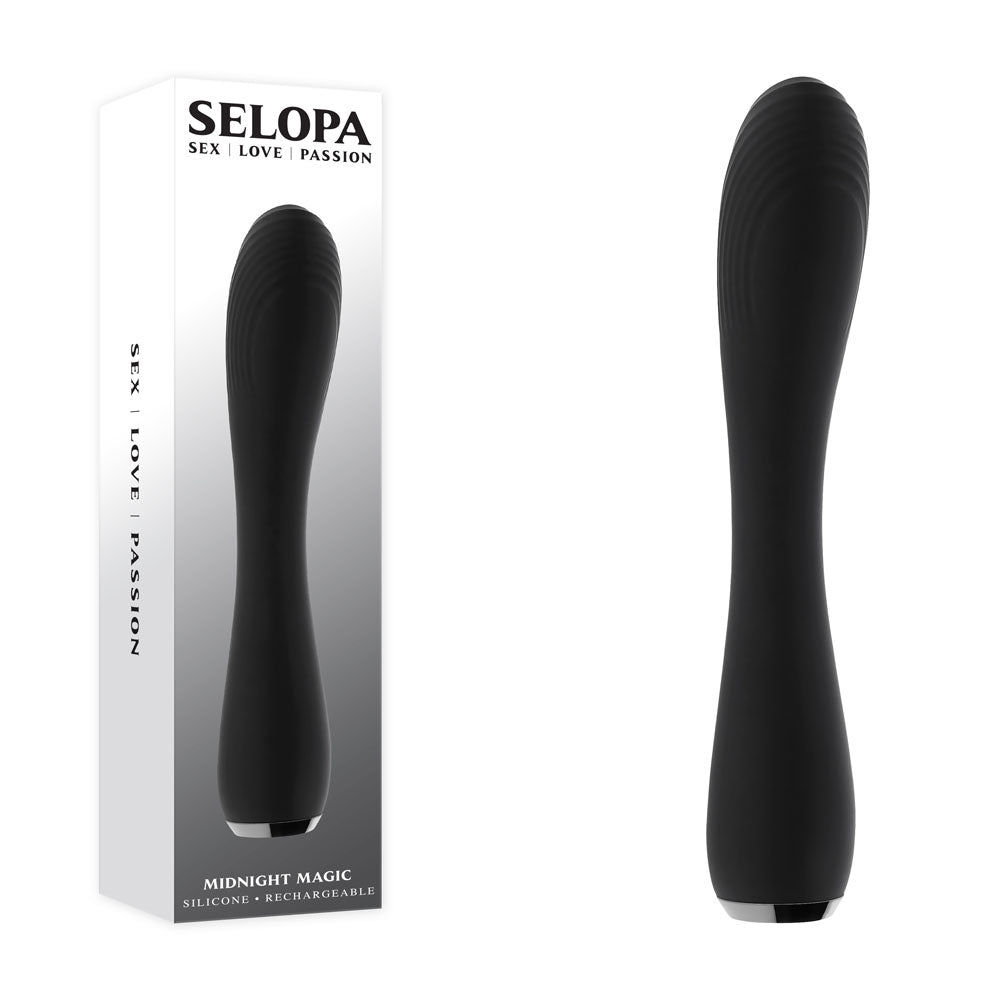 Selopa MIDNIGHT MAGIC USB Rechargeable G Spot Vibrator Black G-Spot Vibrators