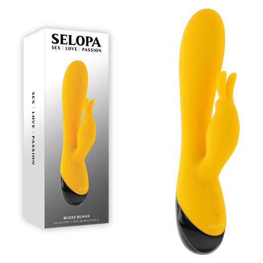 Selopa BUZZZ BUNNY Rechargeable Rabbit Vibrator Yellow - Rabbit Vibrators