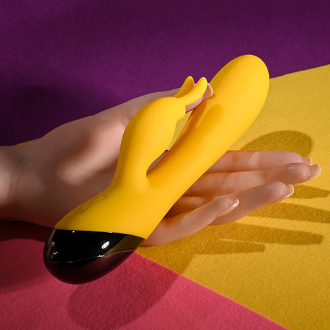 Selopa BUZZZ BUNNY Rechargeable Rabbit Vibrator Yellow - Rabbit Vibrators