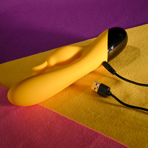 Selopa BUZZZ BUNNY Rechargeable Rabbit Vibrator Yellow - Rabbit Vibrators