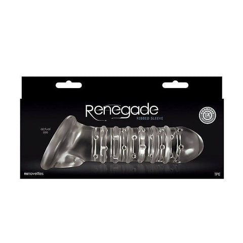 Renegade Ribbed Extender - Maximize Size and Pleasure - Pumps, Extenders and Sleeves
