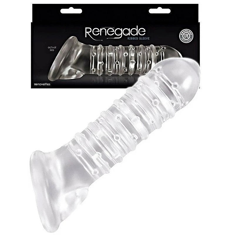 Renegade Ribbed Extender - Maximize Size and Pleasure - Pumps, Extenders and Sleeves