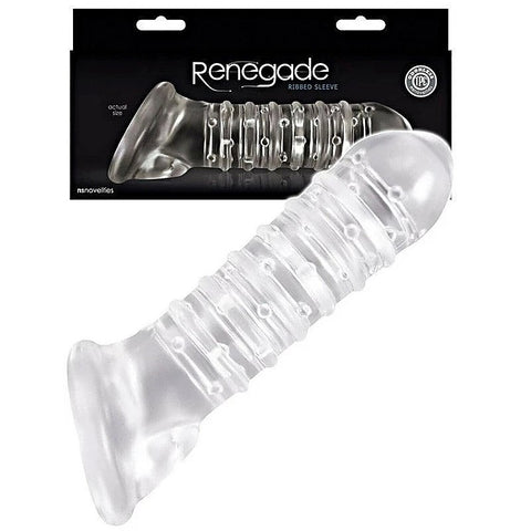 Renegade Ribbed Extender - Maximize Size and Pleasure - Pumps, Extenders and Sleeves