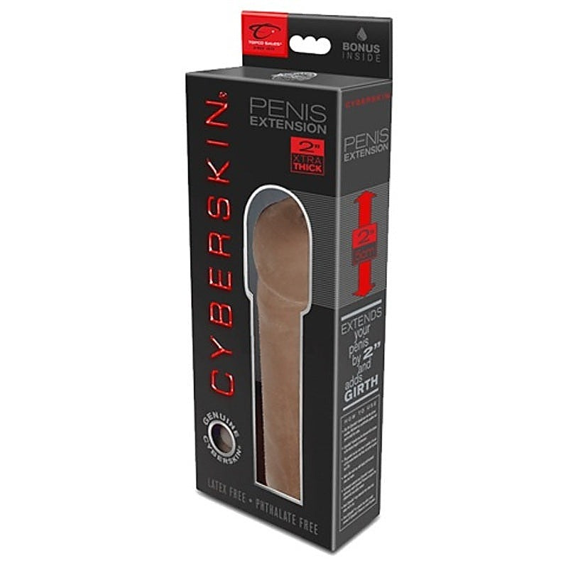 CyberSkin 2 Inch Xtra Thick Transformer Penis Extension - Penis Sleeves and Extenders