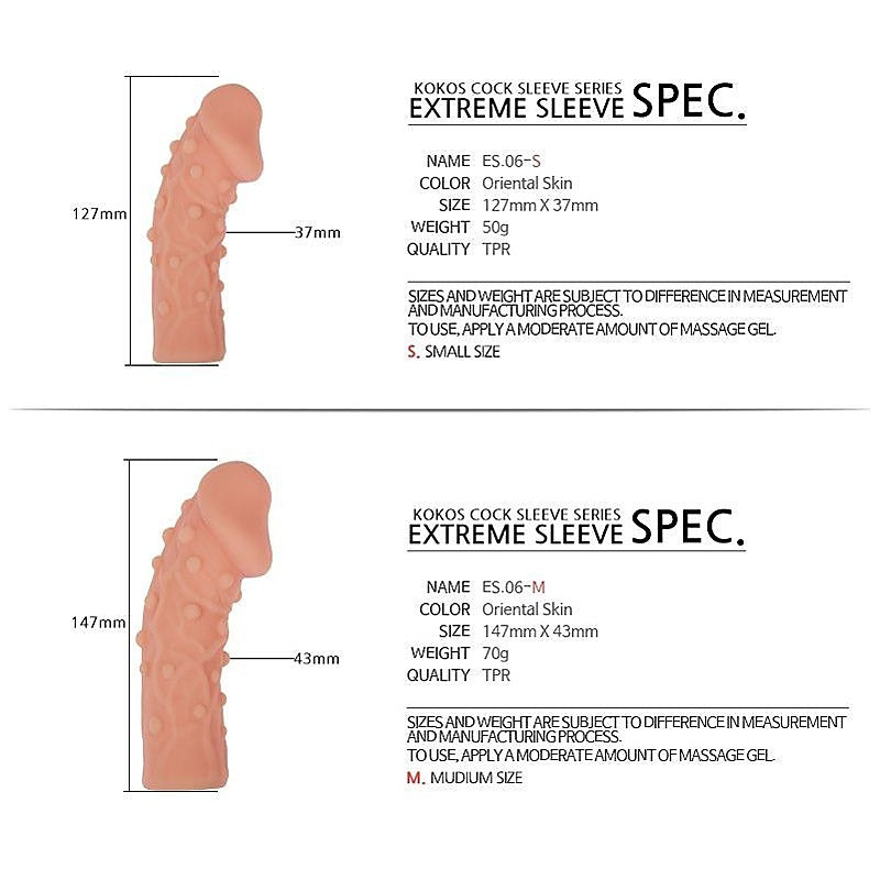 Extreme Penis Extensions Sleeve 10 by Kokos - Penis Sleeves and Extenders