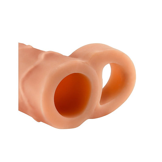 Fantasy X-Tensions Perfect Extension With Ball Strap Flesh - Penis Sleeves and Extenders
