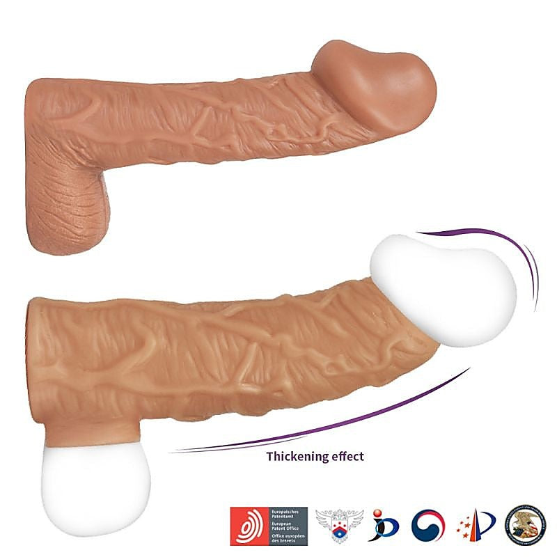 Kokos Nude Realistic Male Penis Extender Sleeve 1 - Penis Sleeves and Extenders