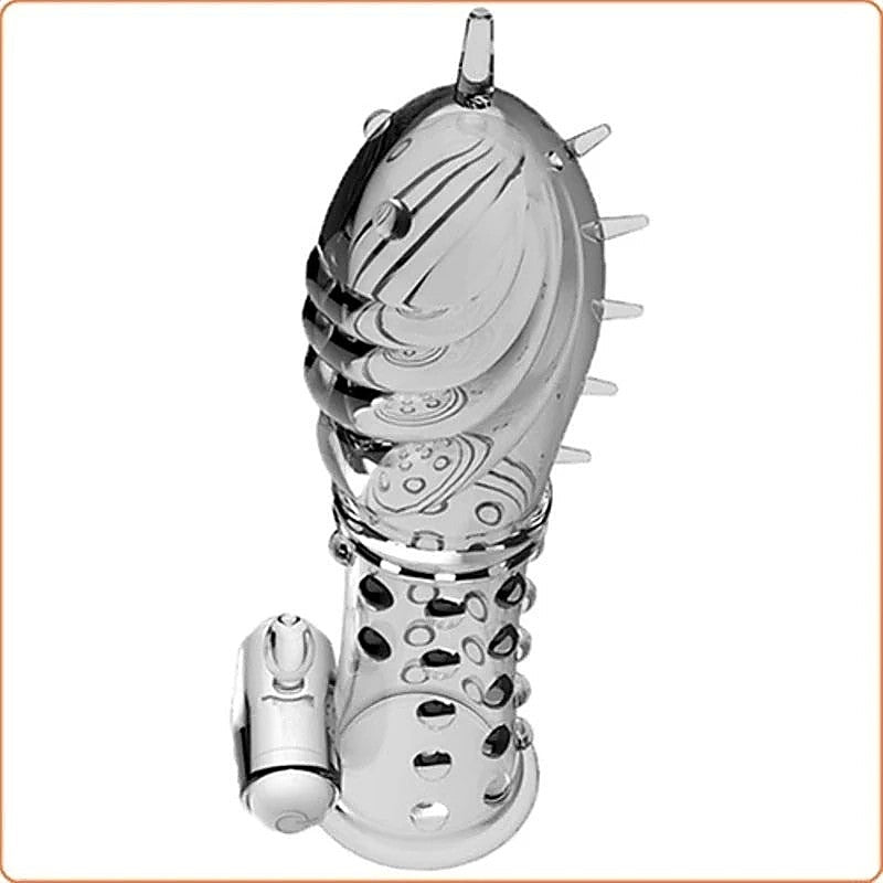 Sensual Bliss - BDStyle's Vibrating Crystal Penis Sleeve - Pumps, Extenders and Sleeves