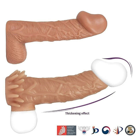 Nude Penis Enlargement Cock Sleeve 5 Medium by Kokos - Pumps, Extenders and Sleeves