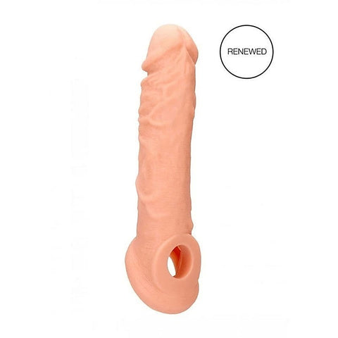 REALROCK 8'' Realistic Penis Extender with Ring - Penis Sleeves and Extenders
