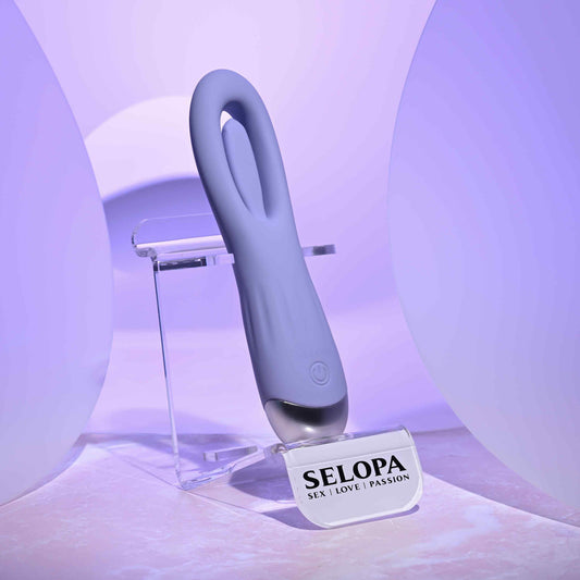 Selopa IN A FLAP Rechargeable Flicking Stimulator Purple Clit Ticklers and Pulsators