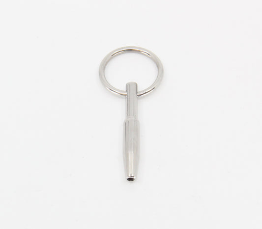 Love In Leather Cum Thru Penis Plug With Ring Urethral Sounds