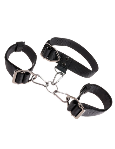 Pipedream Sir Richards Command BDSM Cuff and Collar Set - Cuffs and Restraints