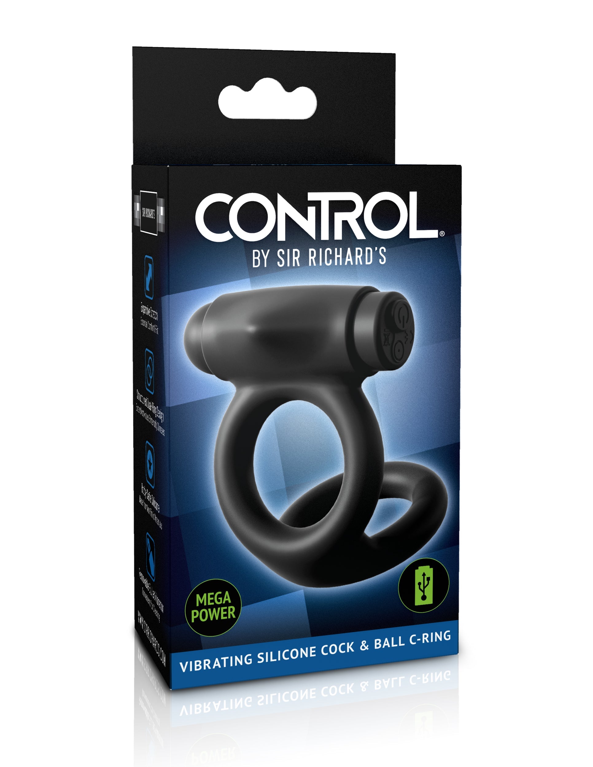 Sir Richards Control Vibrating Silicone Ball and Cock Ring Vibrating Cock Rings