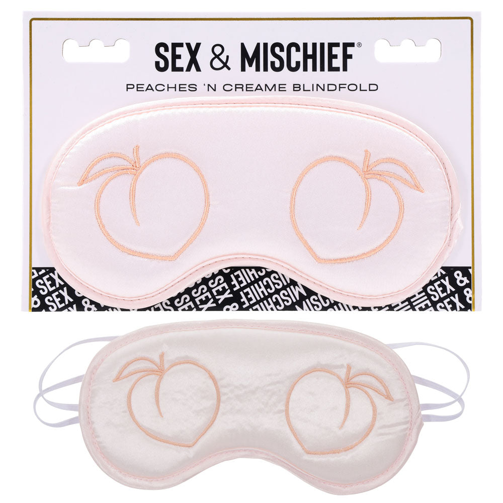 Sportsheets Sex & Mischief Peaches n CreaMe Bondage Blindfold Masks And Blindfolds