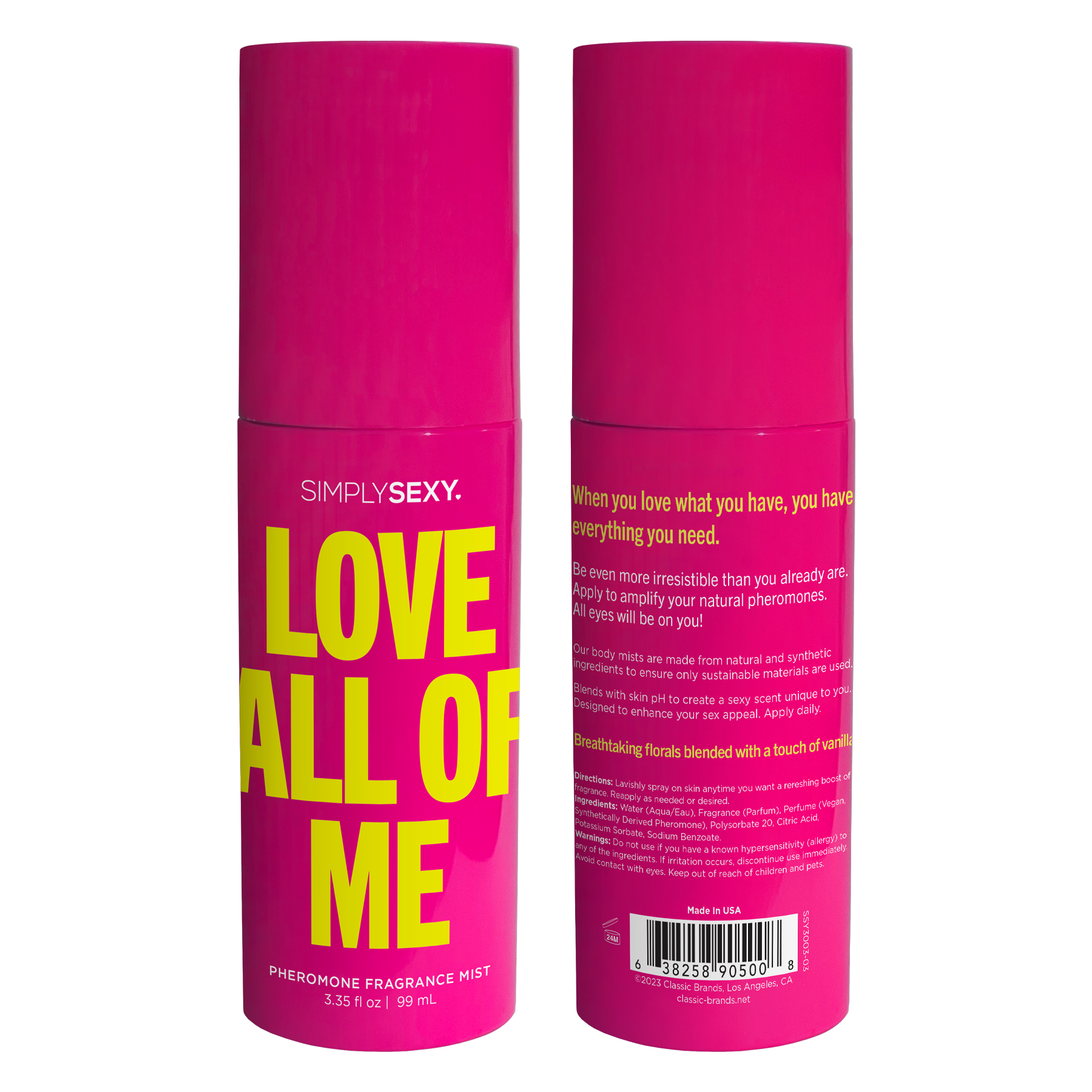 Classic Brands Simply Sexy Pheromone Fragrance Body Mist Sex Pheromones and Perfumes