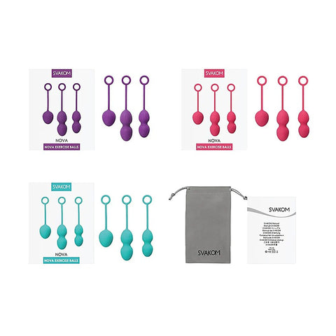 Nova Weighted Kegel Exercise Balls by Svakom - Love Eggs and Kegel Exercisers