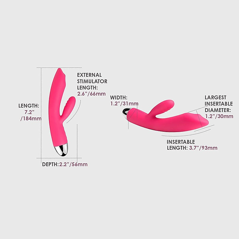 Trysta Multi Functions Rabbit Vibrator with G Spot Ball - Rabbit Vibrators