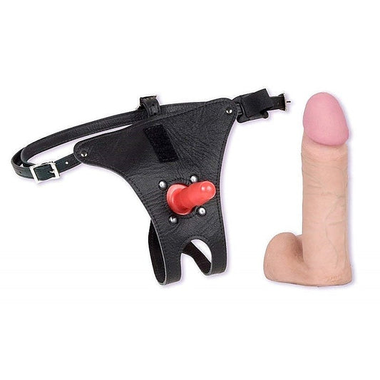 Vac-U-Lock 6 Realistic Cock Flesh with Strap-On