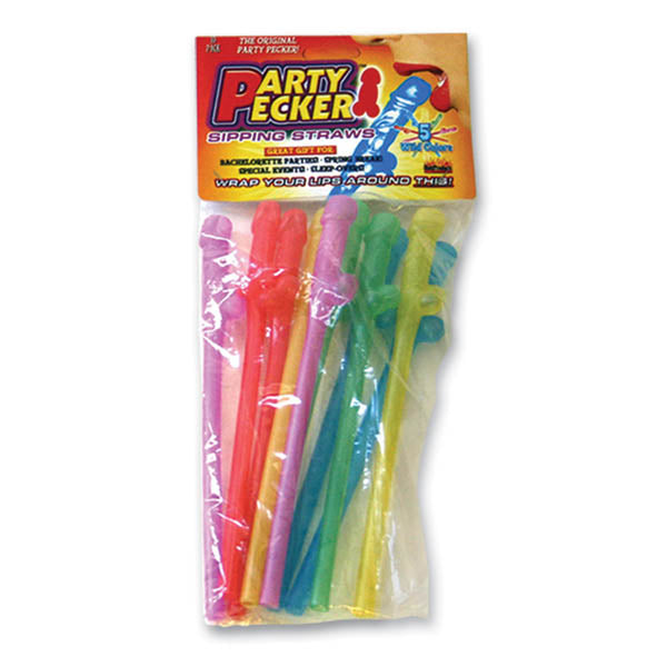 Ozze Creations Party Pecker Sipping Coloured Dicky Straws Party Gifts and Novelties