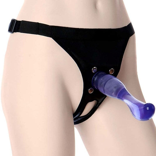 Lucid Dreams Vac-U-Lock Harness and Dong by Doc Johnson - Waterproof Vibrators