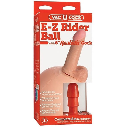 E-Z Rider With Vac-U-Lock 6 Realistic Cock - Strap On Sextoys