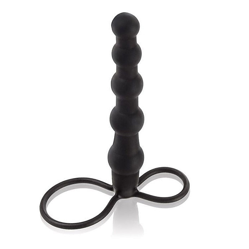 Premium Silicone Beaded Double Rider Anal Beads - Strap On Sextoys