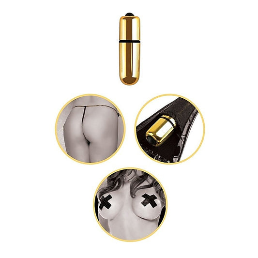 Fetish Fantasy Gold Vibrating Strap-On Dildo Set - Strap On Sextoys
