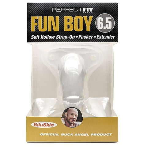Perfect Fit Fun Boy 6.5 Inch Soft Hollow Strap-On - Strap On Sextoys