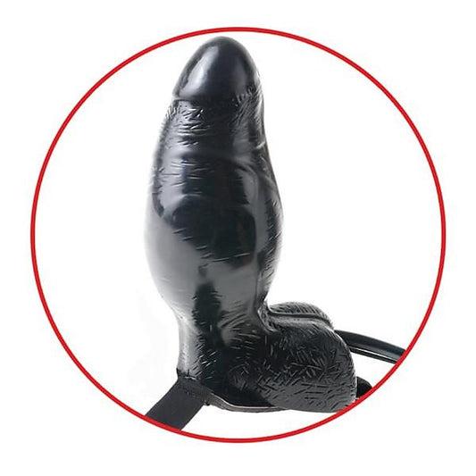 Fetish Fantasy Inflatable Vibrating 6 inch Strap-On Dildo - Strap On Sextoys