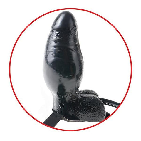 Fetish Fantasy Inflatable Vibrating 6 Inch Strap-On Dildo - Strap On Sextoys