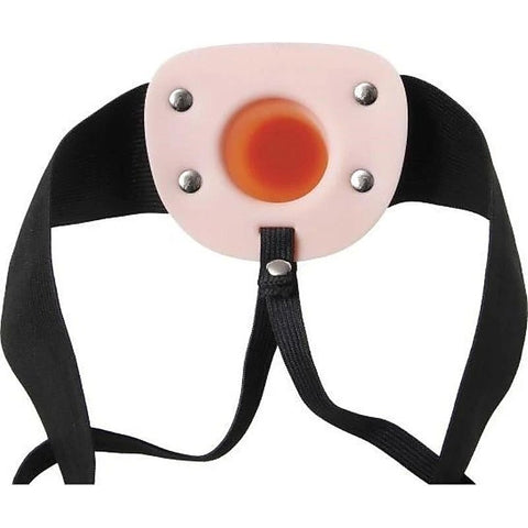 Adam and Eve Adams Flexskin Hollow Strap-On with Extensions - Strap On Sextoys