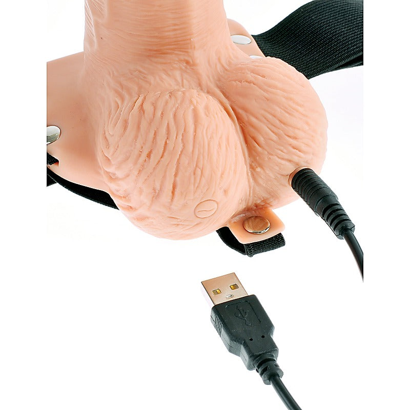 Fetish Fantasy 6 Inch Rechargeable Hollow Strap-On - Strap On Sextoys