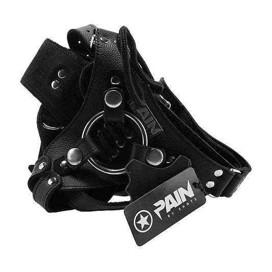 Pain Leather Strap-On Harness