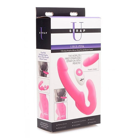 Urge Strapless Strap On With Remote by XR Brands - Strap On Sextoys