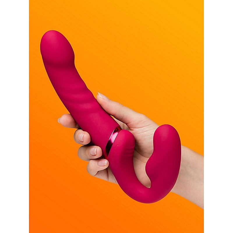 Lapis Flexible Vibrating Strapless Strap On by Lovense - Remote Control Vibrators