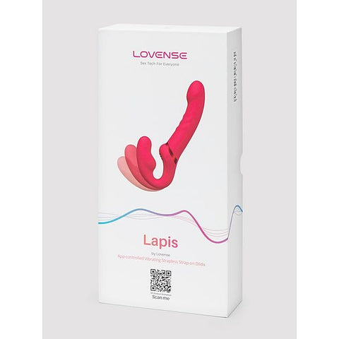 Lapis Flexible Vibrating Strapless Strap On by Lovense - Remote Control Vibrators