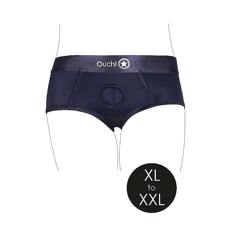 Premium Vibrating Strap-on Brief by Shots Toys - Strap On Sextoys