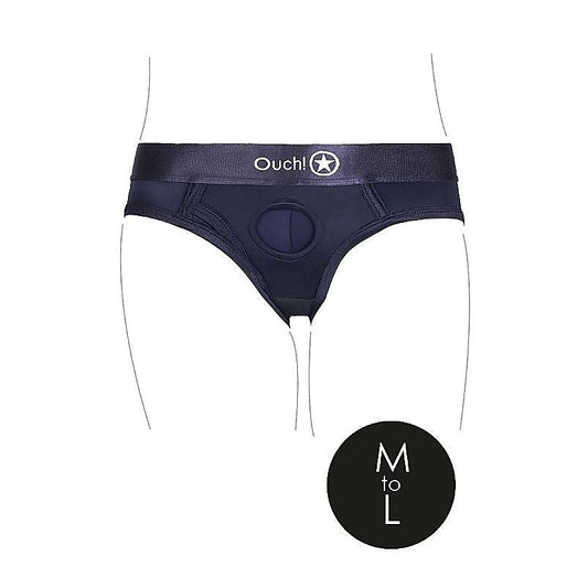 Ouch Electro-Pulse Strap-on High-Cut Brief - Ignite Passion - Strap On Sextoys