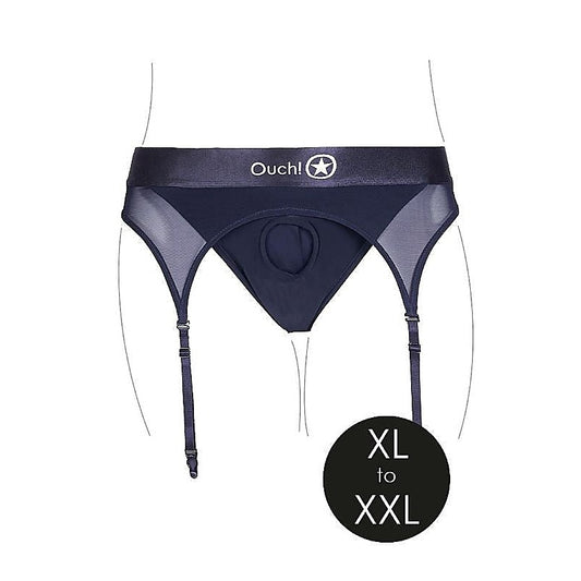 Ouch Luxurious Vibrating Strap-on Thong - Ecstatic Intimacy