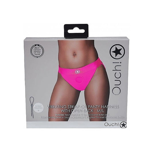 Ouch! Intimate Pleasure Enhancer - Vibrating Strap-on Panty Harness - Strap On Sextoys