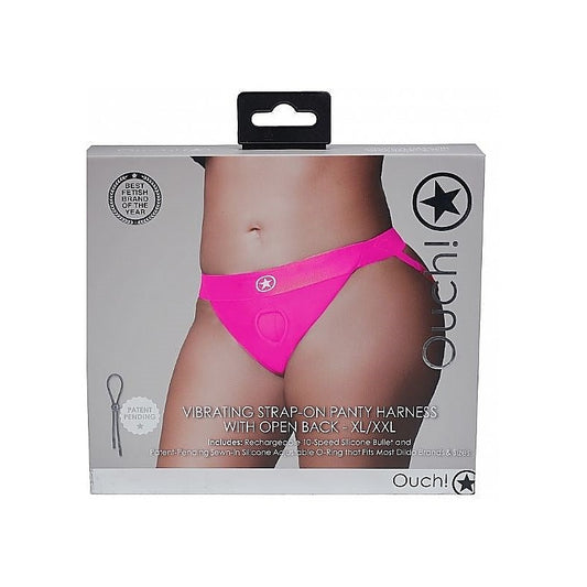Ouch! Intimate Pleasure Enhancer - Vibrating Strap-on Panty Harness - Strap On Sextoys