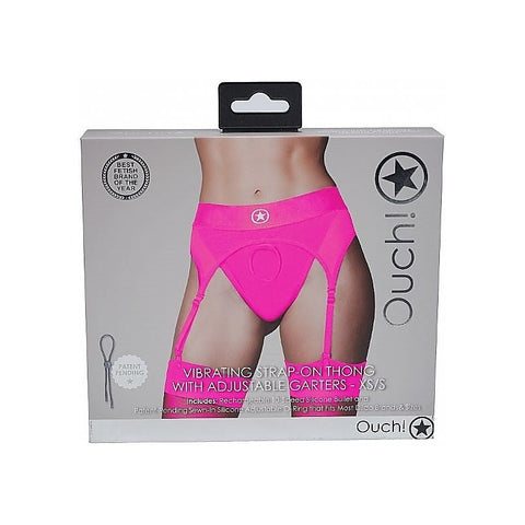 Ouch! Intimate Pleasure Strap-on Thong - Pink by Shots Toys - Strap On Sextoys