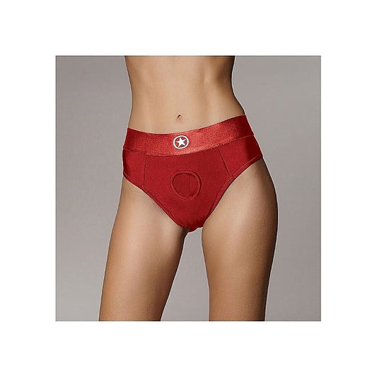 Ouch! Electrifying Strap-on Thong - Red - Strap On Sextoys