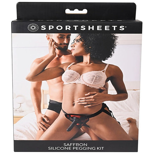 Saffron Silicone Strap-On Pegging Kit - Strap On Sextoys