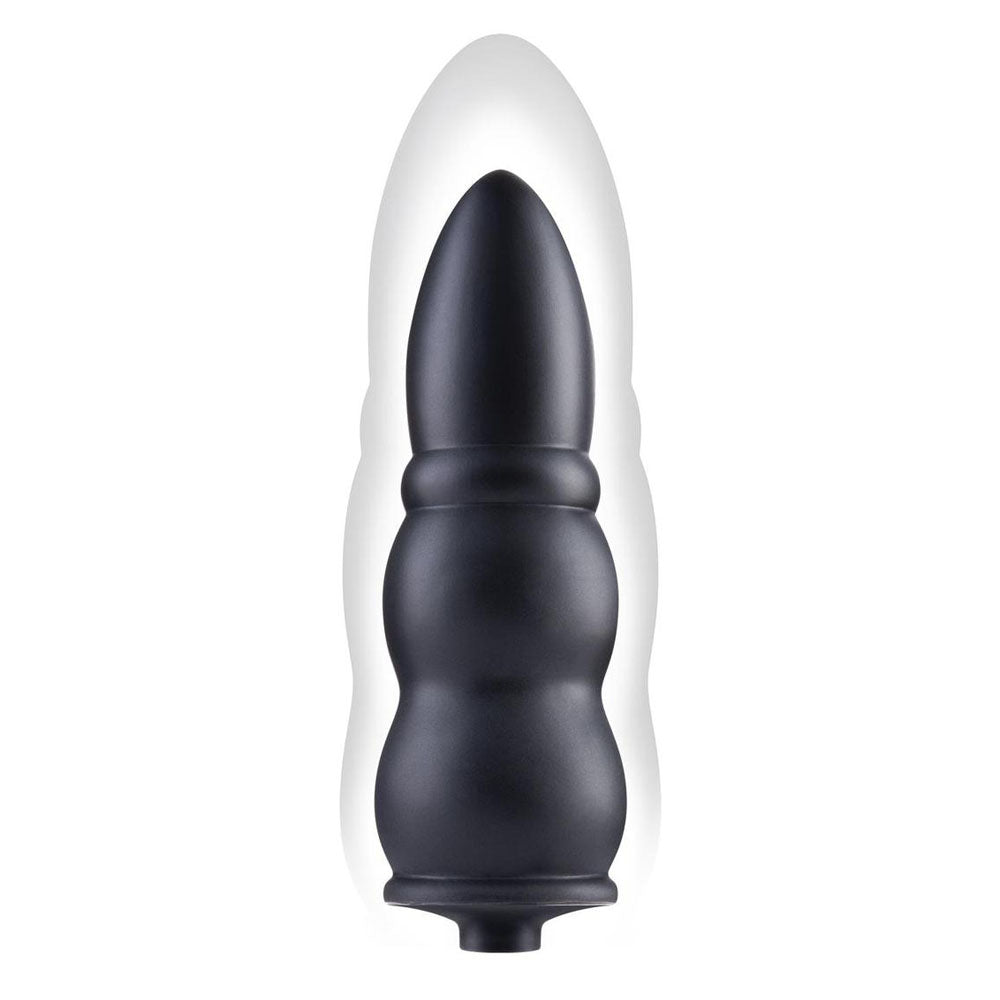 Xgen Size Up Ripple Inflatable Butt Plug Black Butt Plugs