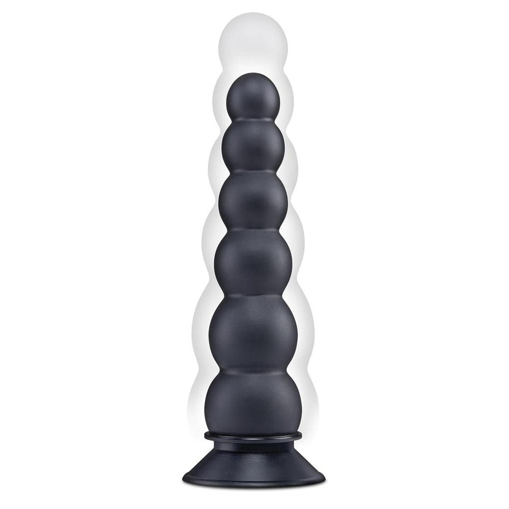 Xgen Size Up Ripple Inflatable Butt Plug Black 20.3CM Butt Plugs