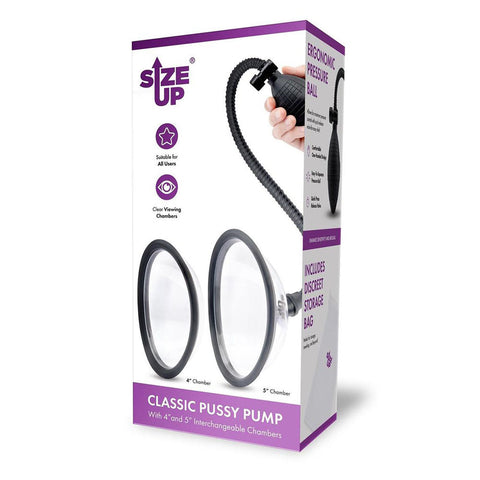 Xgen Size Up Classic Pussy Pump with 2 Chambers - Pussy And Clit Toys
